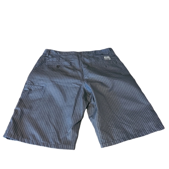 Ripcurl live the search black gray striped business casual men's chino shorts - Picture 8 of 11